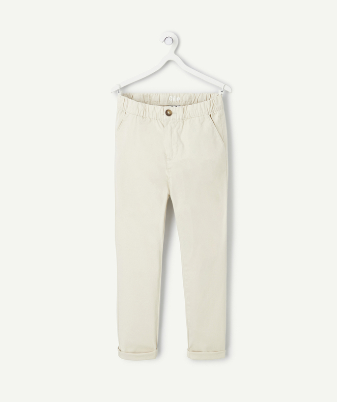   - ecru boy's chino pants