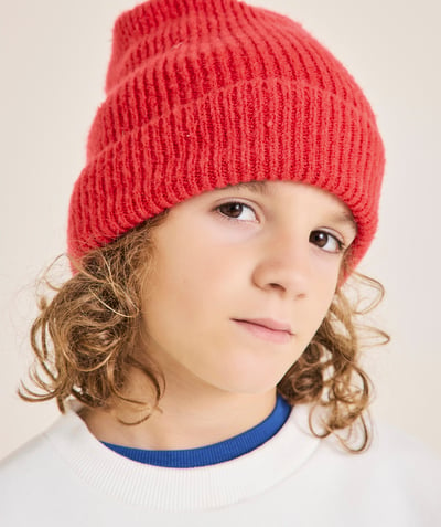 CategoryModel (8821760917646@357)  - Bonnet fille en fibres recyclées rouge