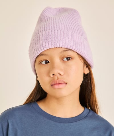 CategoryModel (8826175029390@163)  - Bonnet fille en maille lilas