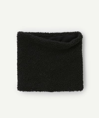 CategoryModel (8821763899534@1389)  - Snood garçon en fibres recyclées et sherpa noir