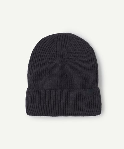 CategoryModel (8824928993422@14)  - Bonnet garçon ado en fibres recyclées noir