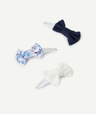 CategoryModel (8825060262030@22)  - set of 3 baby girl barrettes with plain and printed bows