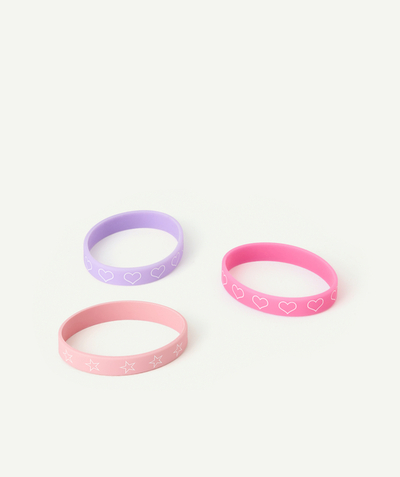 CategoryModel (8821760262286@2490)  - set of 3 pale pink and lilac bracelets