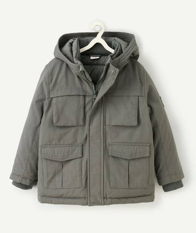 CategoryModel (8821761507470@10192)  - Boy's parka with khaki hood