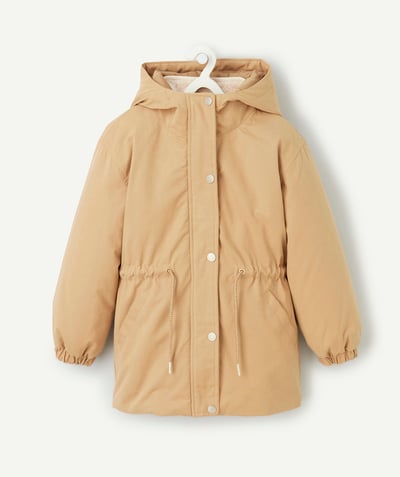 CategoryModel (8821764587662@20967)  - parka fille 3 en 1 doudoune sans manches réversible beige et light gold