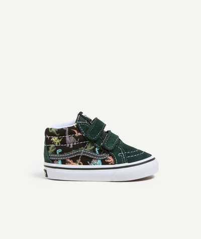 CategoryModel (8825061015694@19)  - SK8 REISSUE V DINOSAUR-PRINT MID-TOP BABY SNEAKERS WITH VELCRO FASTENING