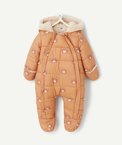 CategoryModel (8821752103054@1921)  - Combi pilote bébé garçon marron imprimé ours