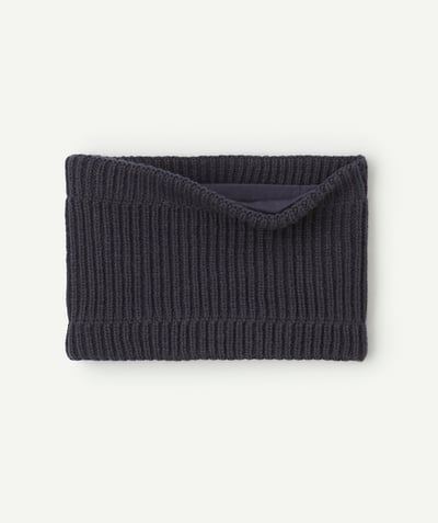 CategoryModel (8824896848014@10)  - Snood bébé garçon en maille bleu marine