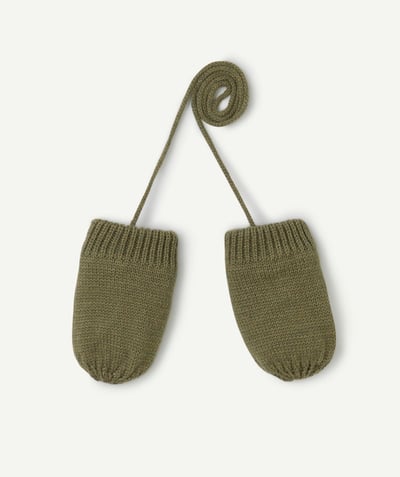 CategoryModel (8825846399118@3)  - Baby boy mittens in khaki recycled fiber