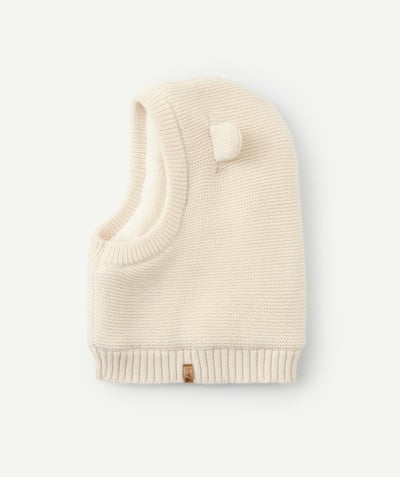 CategoryModel (8821753348238@44329)  - Cagoule bébé fille en fibres recyclés avec oreilles beige