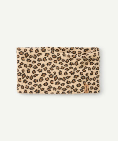 CategoryModel (8824928927886@20)  - Leopard print baby girl snood in recycled fibers