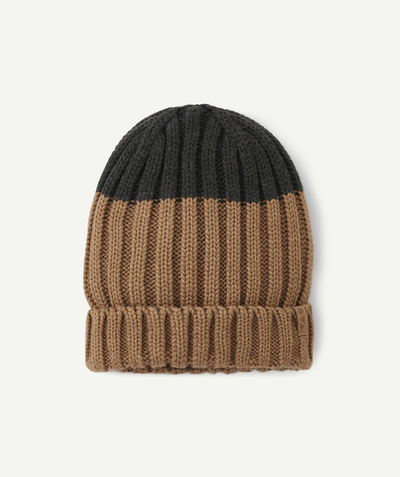 CategoryModel (8821761507470@10190)  - Two-tone recycled-fiber knitted boy's hat