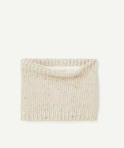 CategoryModel (8821763899534@1389)  - Boy's knitted snood in beige recycled fibres