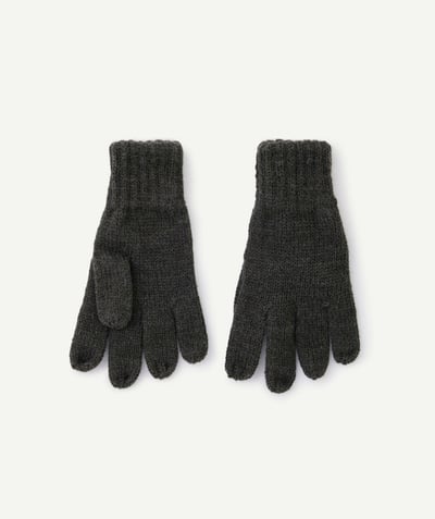 CategoryModel (8824928993422@14)  - Boys' gloves in black recycled fiber