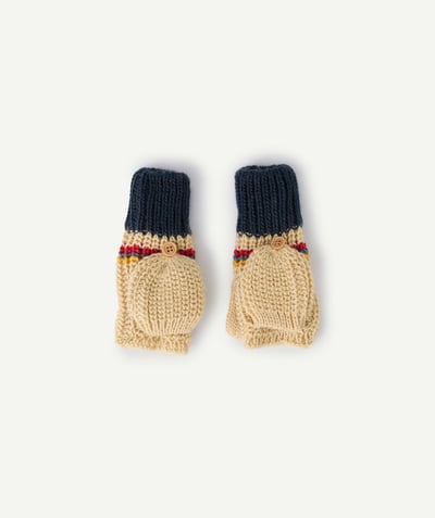 CategoryModel (8821764587662@20967)  - Gants garçon 2 en 1 en fibres recyclées colorés