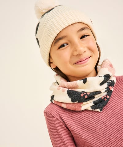 CategoryModel (8821760262286@2540)  - Girl's snood in recycled fibers and floral motifs