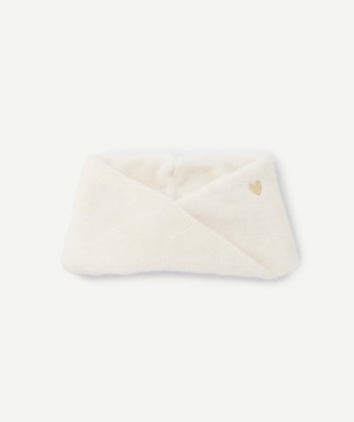 CategoryModel (8821753348238@44329)  - Snood bébé fille en fibres recyclées tout doux blanc