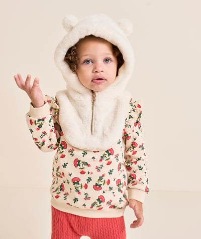 CategoryModel (8824765350030@172)  - Baby girl hood in recycled fiber with white ears