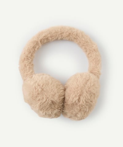 CategoryModel (8821761573006@30866)  - Soft beige ear muffs in recycled fiber