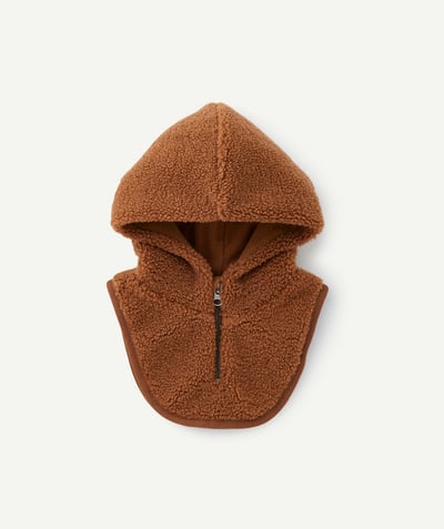 CategoryModel (8821755838606@32123)  - Brown sherpa balaclava for boys