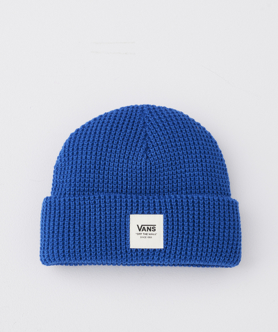 CategoryModel (8821766258830@3412)  - Bonnet waffle cuff en tricot bleu