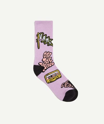 CategoryModel (8821761573006@30518)  - Lavender faster crew socks with embroidered logo