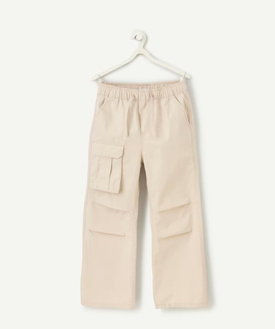 CategoryModel (8824765546638@75)  - beige boy's baggy pants with pockets