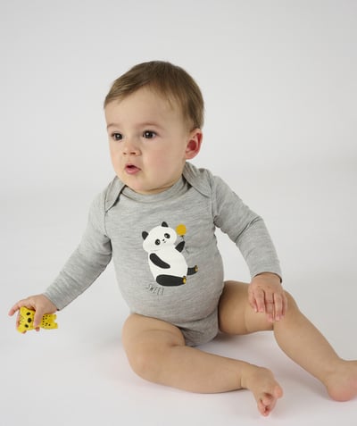 CategoryModel (8821750825102@600)  - long-sleeved grey baby girl bodysuit thermolactyl