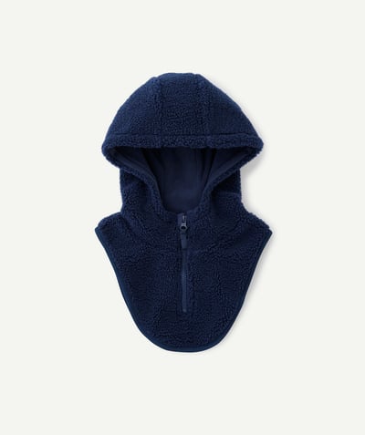 CategoryModel (8824928927886@20)  - Cagoule garçon en sherpa bleu marine