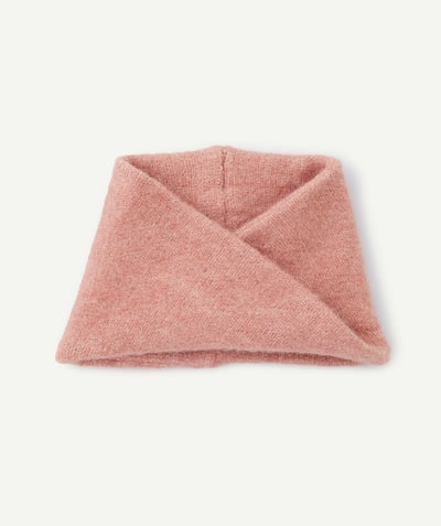 CategoryModel (8824928927886@20)  - Baby girl snood in pink twill recycled fiber