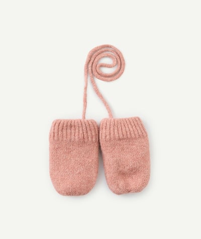 CategoryModel (8821752103054@1881)  - Moufles bébé fille en fibres recyclées rose