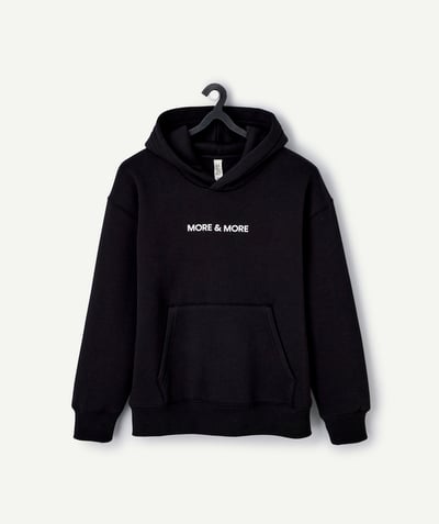 CategoryModel (8821770420366@5836)  - Sweat à capuche fille noir imprimé