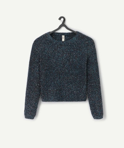 CategoryModel (8821761573006@30866)  - Girl's sweater with metallic blue fur