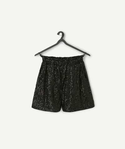 CategoryModel (8821770420366@5883)  - Short fille à sequins noir