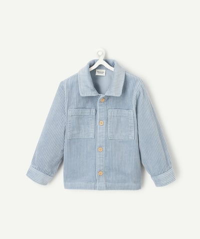 CategoryModel (8821752889486@4257)  - baby boy shirt in organic cotton and sky blue corduroy