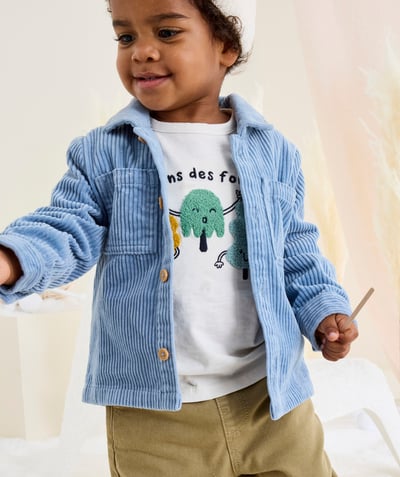 CategoryModel (8821752889486@5611)  - baby boy shirt in organic cotton and sky blue corduroy