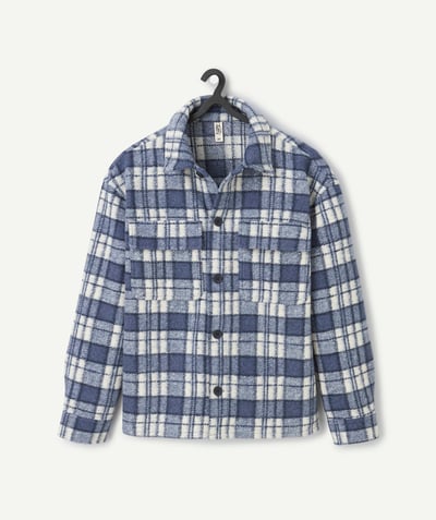 CategoryModel (8824928993422@14)  - chemise à carreaux garçon bleue