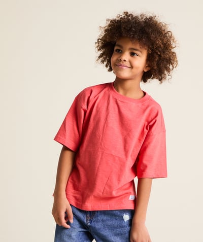 CategoryModel (8827452063886@4)  - Short-sleeved coral cotton T-shirt for boys