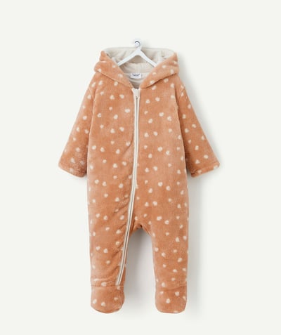 CategoryModel (8821753086094@7786)  - girl's polar fleece surpyjama in pink recycled fibres with polka dot print