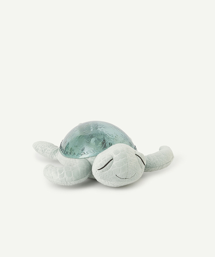   - musical and luminous green turtle nightlight in recycled fibres