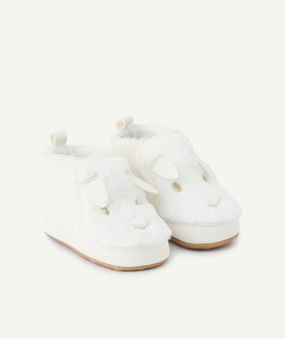 CategoryModel (8825487818894@245)  - Chaussons bébé fille motif lapin blanc