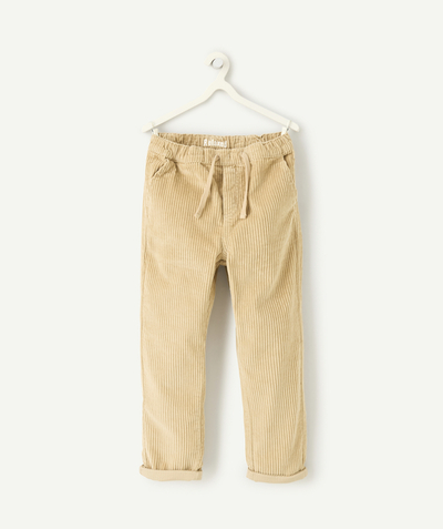 CategoryModel (8821764587662@21033)  - Pantalon garçon en coton beige en velours côtelé