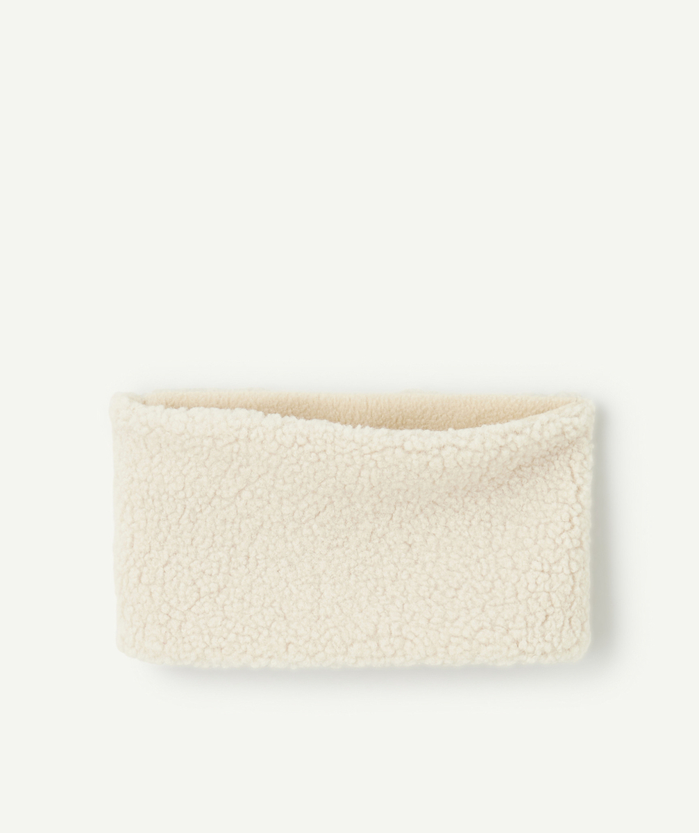   - Baby boy snood in beige bouclette