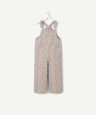 CategoryModel (8824929026190@712)  - Wide-leg leopard print denim dungarees for girls