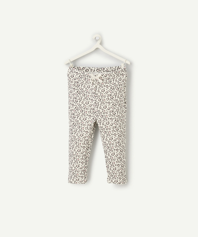 CategoryModel (8824667373710@562)  - baby girl's leggings in recycled fibres with grey and pink floral print