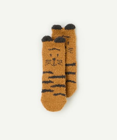 CategoryModel (8824896848014@10)  - chaussettes bébé fille antidérapante pilou pilou tigre avec petites oreilles