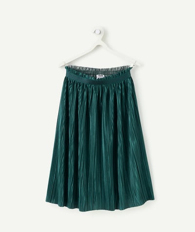 CategoryModel (8821761573006@30866)  - long skirt green satin girl