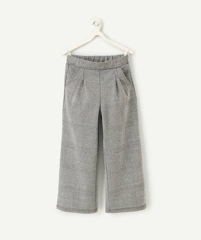 CategoryModel (8826176209038@833)  - Pantalon large fille gris à carreaux