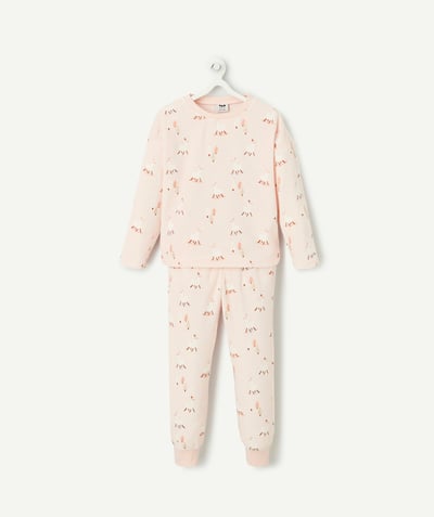 CategoryModel (8821764587662@21033)  - Pyjama long fille rose imprimé lamas