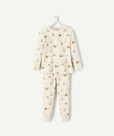 CategoryModel (8824928927886@20)  - pyjama garçon en fibres recyclées en velours thème renard et forêt